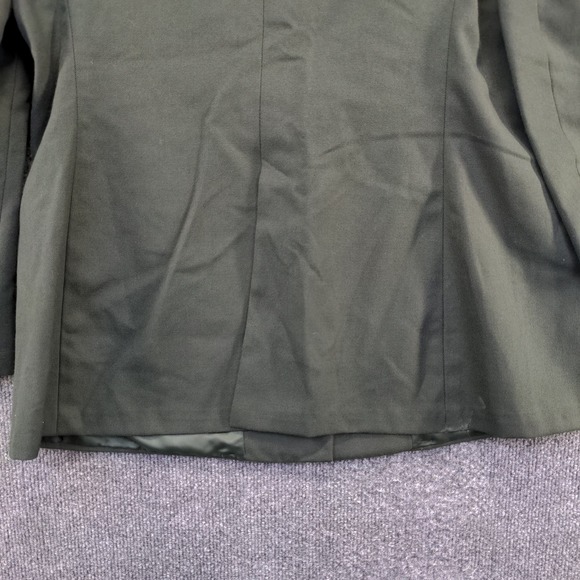 DPSC Women's Classic Design Fusible Coat Green Size 18L+ Poly Wool Blend Logo - Picture 7 of 16